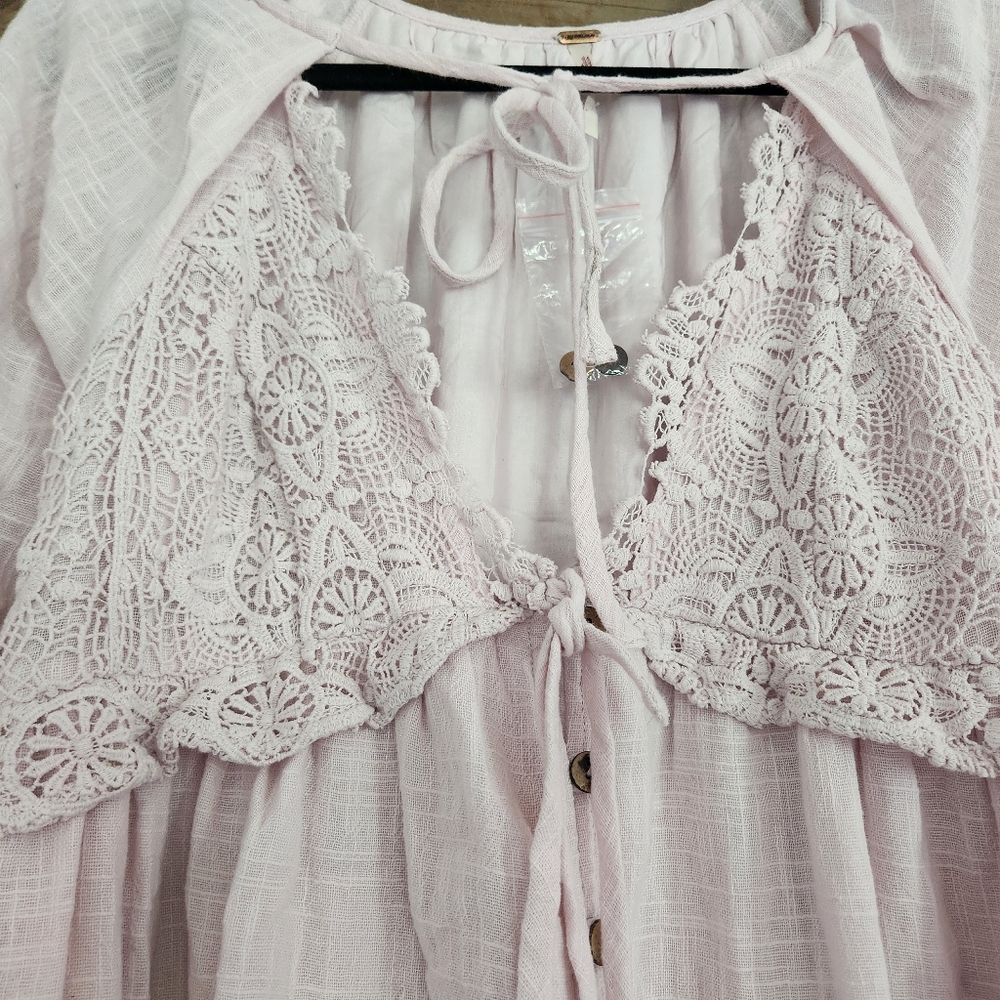 NWOT Free People Summer Struttin' Crochet Dress Size Small - Picture 6 of 7